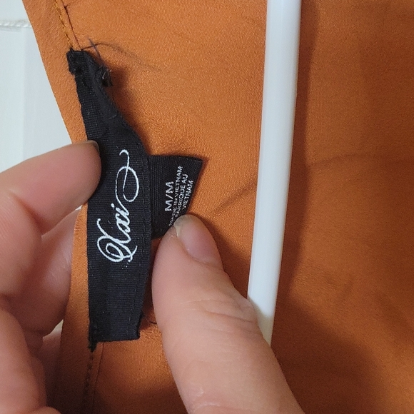 Forever 21 burnt orange ruffle minidress - Picture 3 of 7